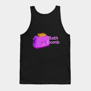 Retro inscription "Bath bomb" Tank Top